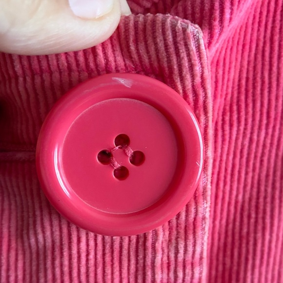 Mossimo WomenFront Button Collar Corduroy Pink Double-Breasted Pea Coat Jacket - Picture 12 of 14